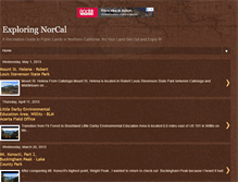 Tablet Screenshot of exploringnorcal.com